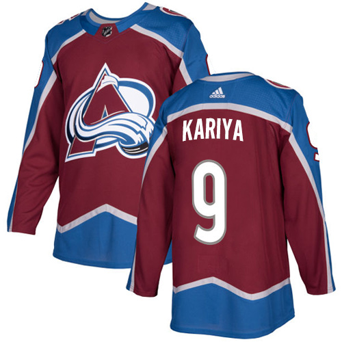 Adidas Men Colorado Avalanche #9 Paul Kariya Burgundy Home Authentic Stitched NHL Jersey